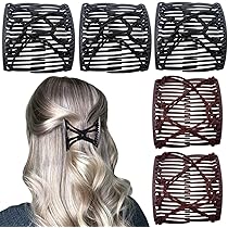 ヘアアクセサリー perverze double comb clip Amazon.com : Gofypel Vintage Bead Stretchy Double Hair Clips